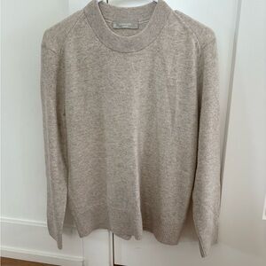 Everlane Women's Beige Crewneck Sweater